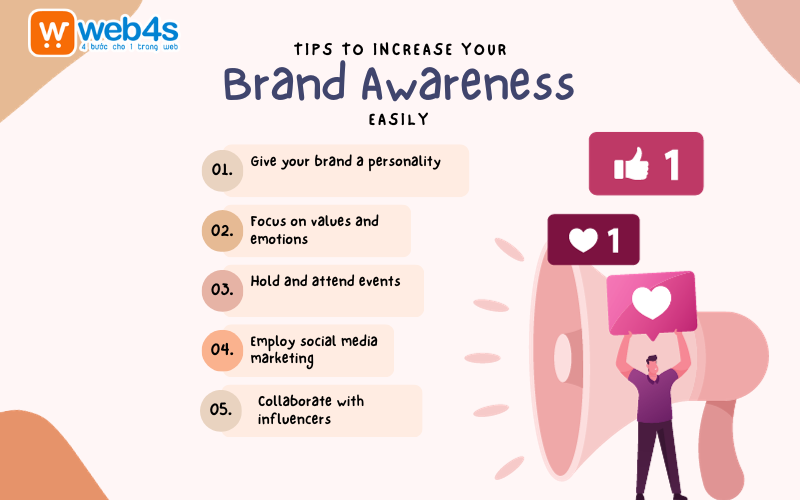 Tips nâng cao nhận thức thương hiệu